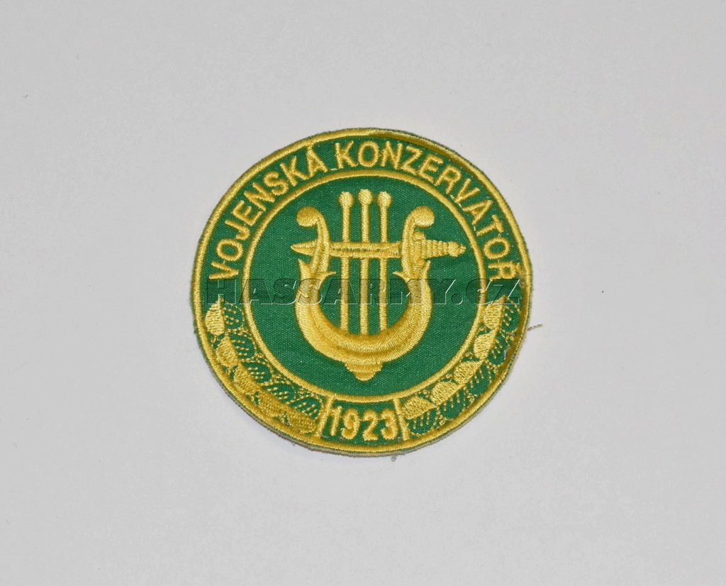 Nášivka VOJENSKÁ KONZERVATOŘ-použitá