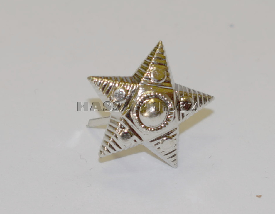 Odznak hvězda stříbřitá pěticípá velká AČR