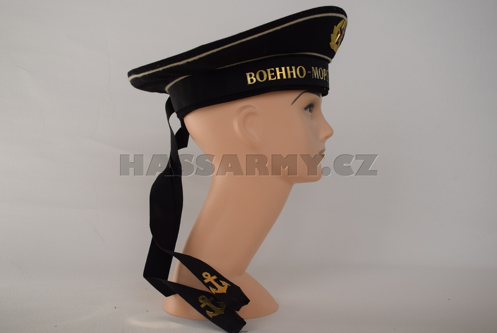 Čepice RUSKÁ námořnická černá
