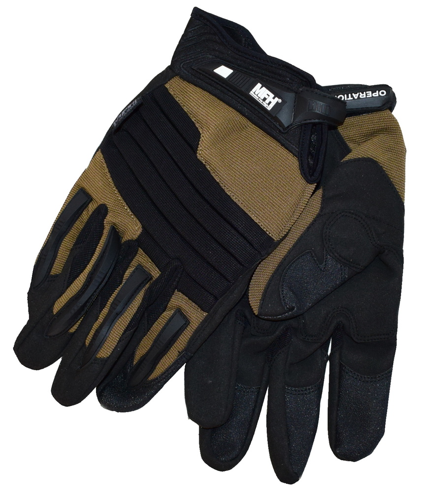 Rukavice prstové "Operation" černá/coyote