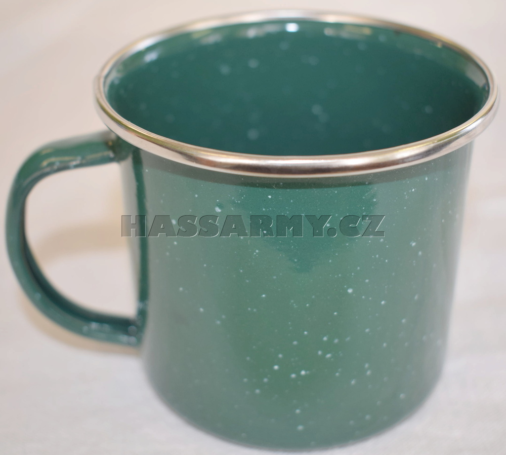 Hrnek smalt zelený