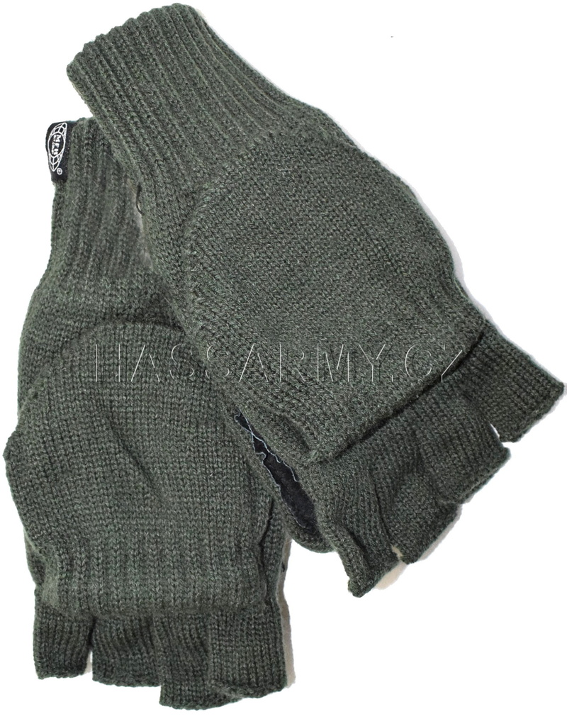 Rukavice bezprsté pletené OLIV