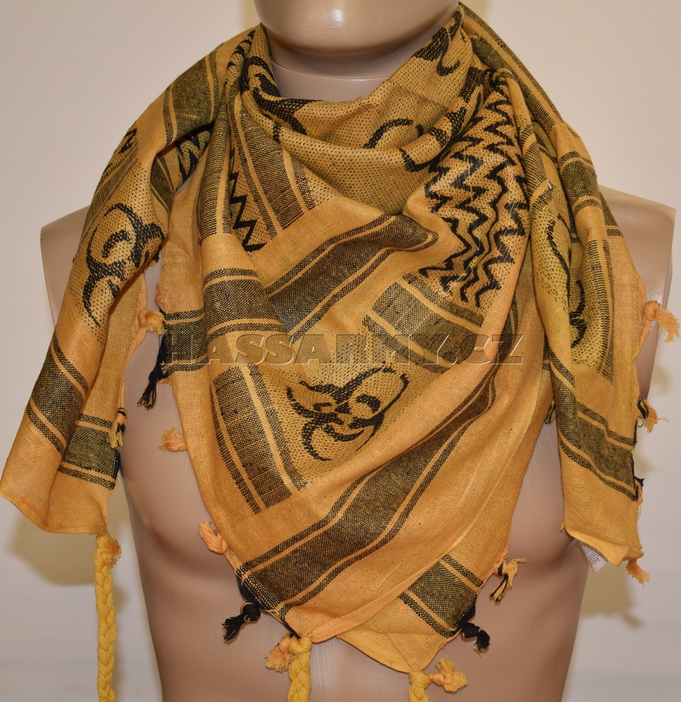 Šátek Shemag Biohazard žlutý