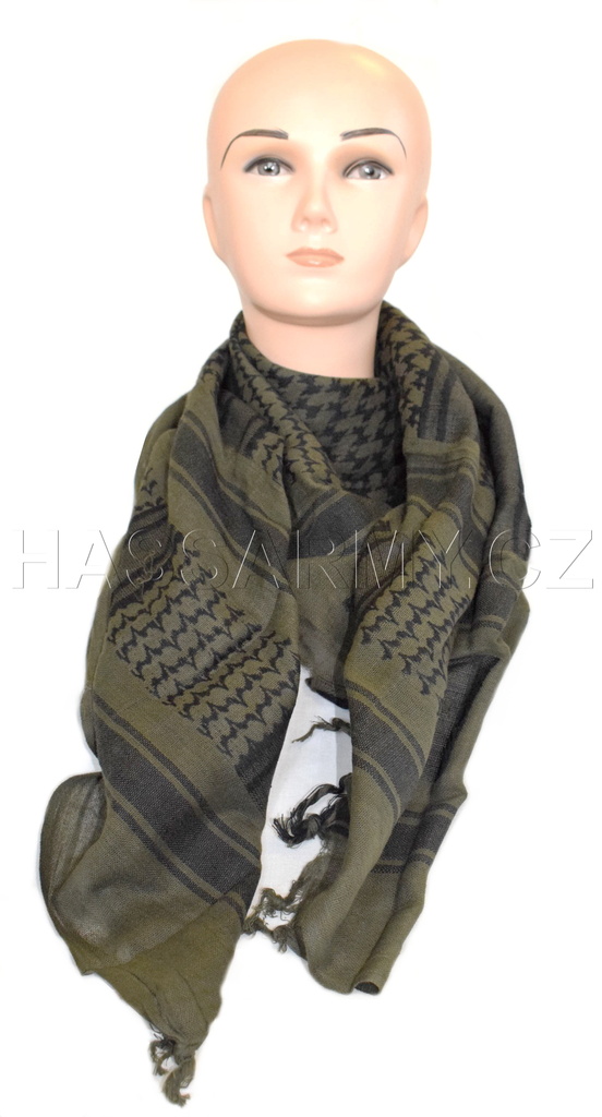 Šátek SHEMAG zeleno-černý