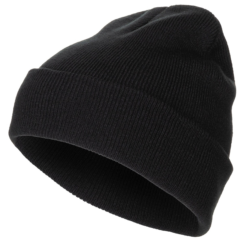 Čepice jemně pletená černá
