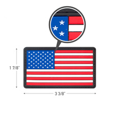 Nášivka vlajka USA plast BAREVNÁ