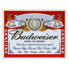 Cedule plechová Budweiser budějovický pivovar