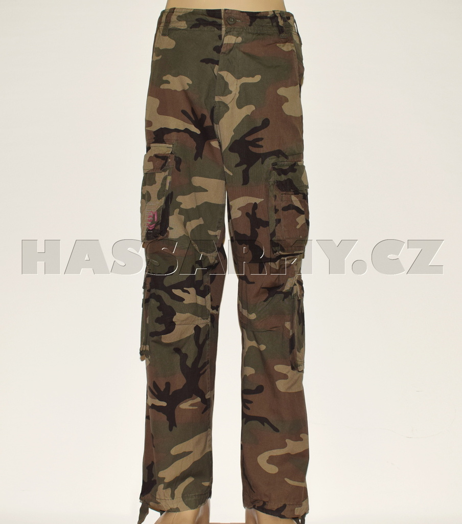 Kalhoty CARGOHOSE WOODLAND