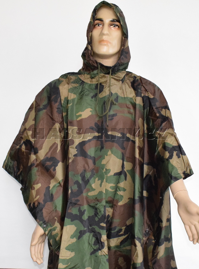 Pončo US rip-stop  WOODLAND