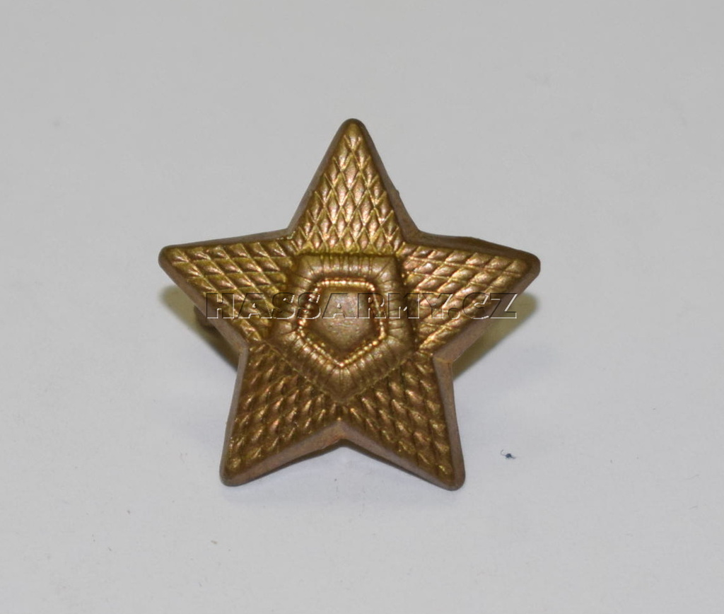 Odznak hvězda mořená pěticípá velká ČSLA, použitá