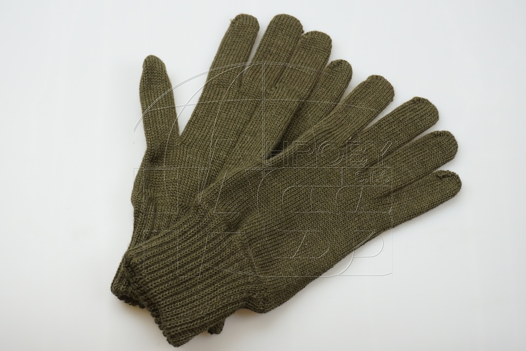 Rukavice pletené - zelené