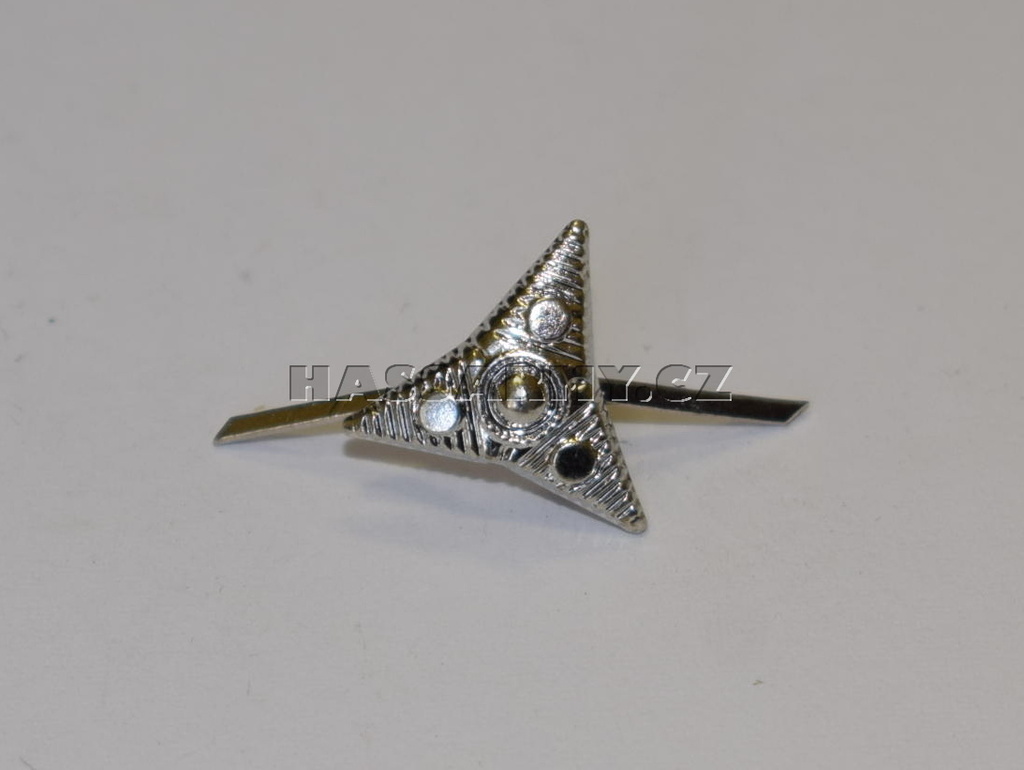 Odznak hvězda stříbřitá třícípá malá AČR