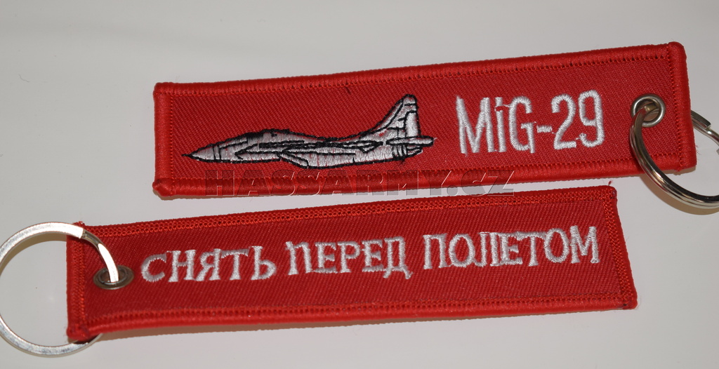 Klíčenka MIG-29/RBF červená