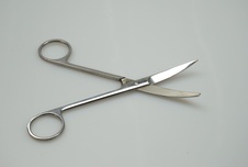 Nůžky chirurgické zahnuté