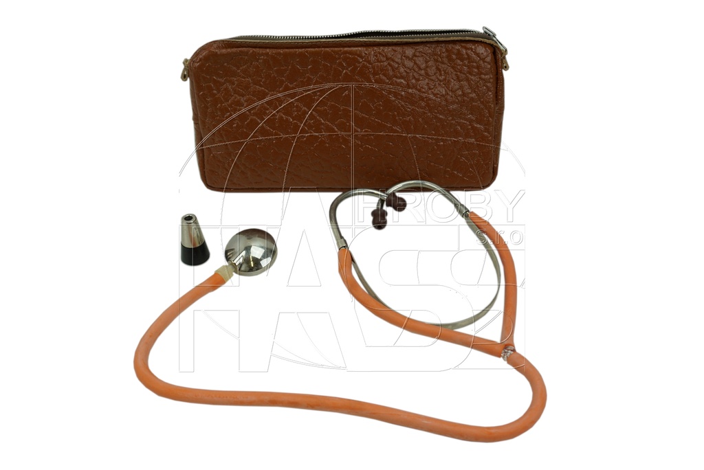 Fonendoskop v koženém pouzdře