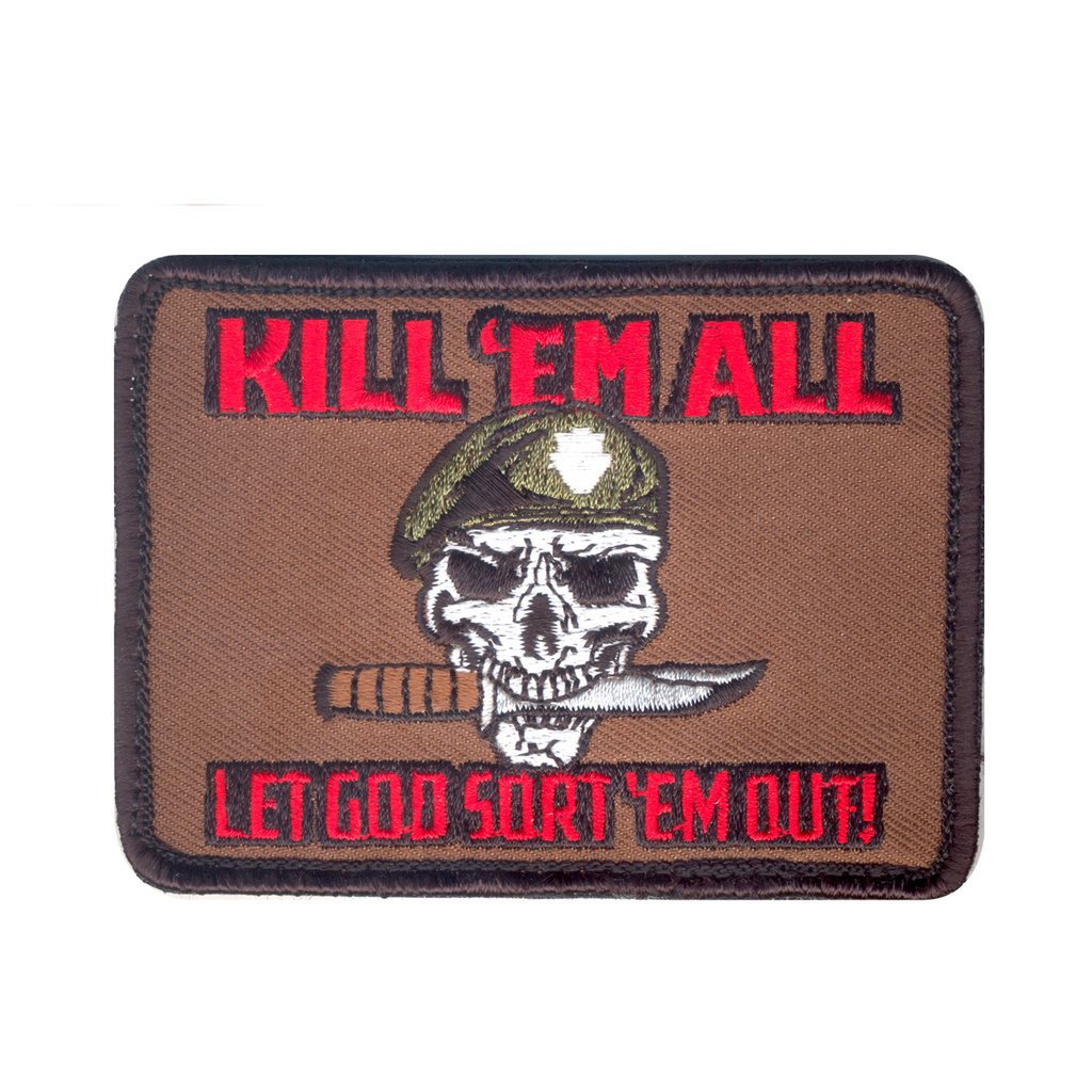 Nášivka KILL ´EM ALL LET GOT SORT ´EM OUT velcro