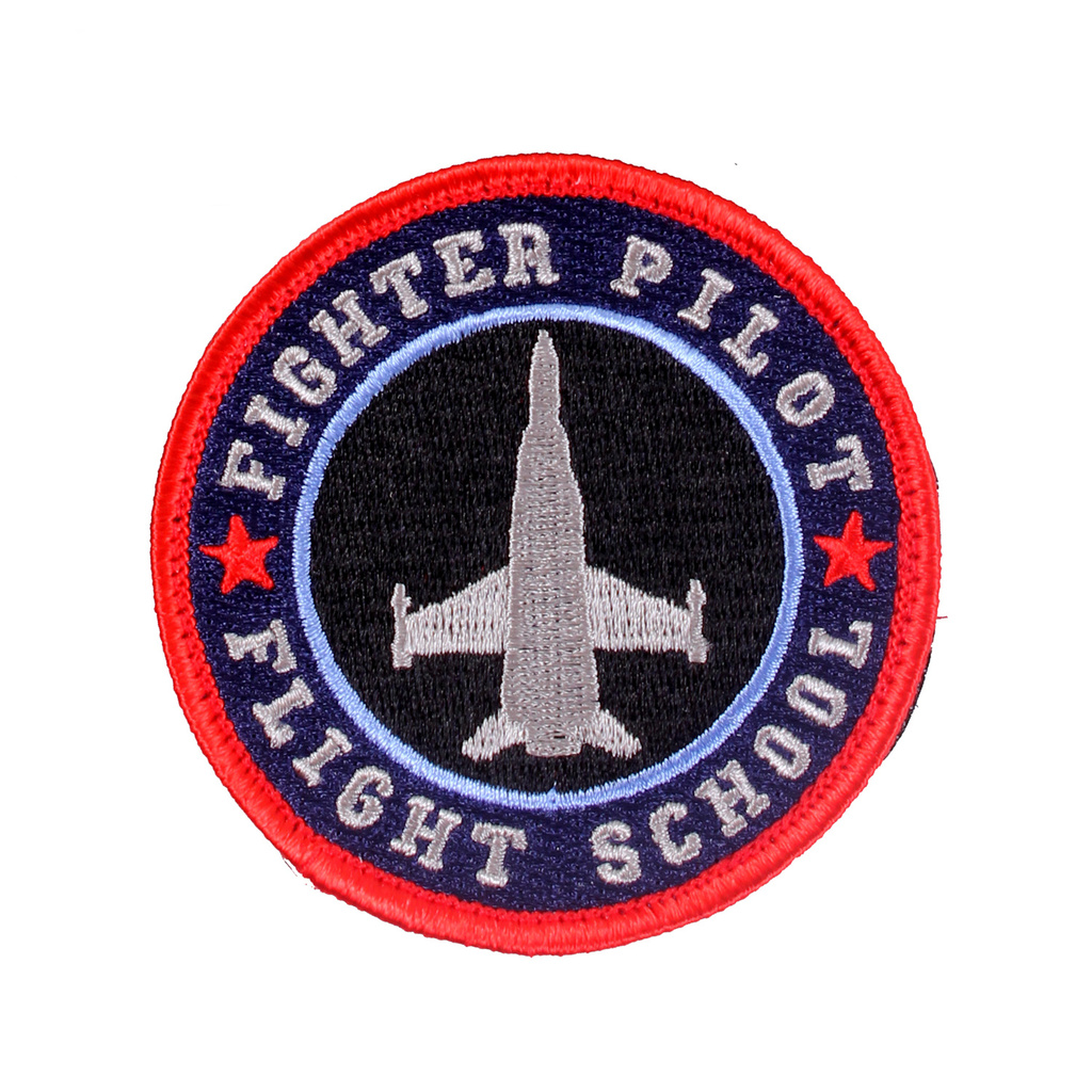 Nášivka FIGHTER PILOT FLIGHT SCHOOL velcro