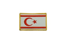 Nášivka vlajka Tur. Severního Kypru VELCRO