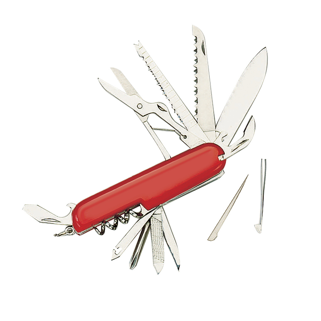 Nůž zavírací RED SWISS ARMY 11 funkcí