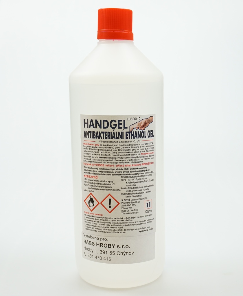 Antibakteriální ethanol gel 1l