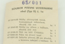 Soubor pitevní veterinární