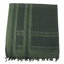 Šátek SHEMAG černo-zelený 115x110cm