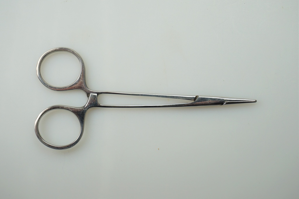 Svorka na cévy - moskito-pean rovný 125 mm