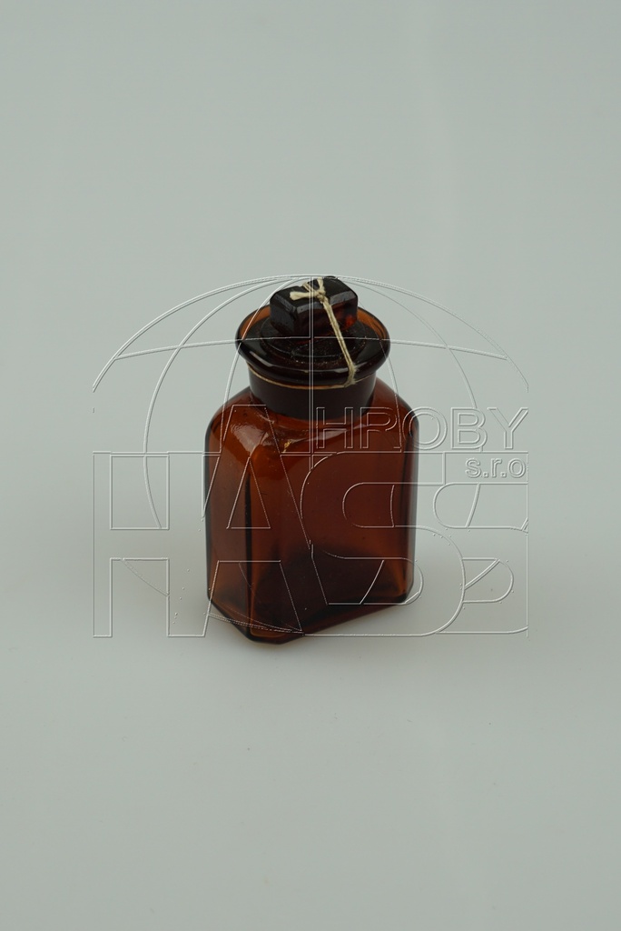 Sklenice hnědá 15 ml zabroušená