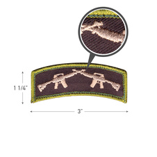 Nášivka CROSSED RIFLES velcro