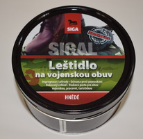 Leštidlo na obuv vojenské 250g hnědé