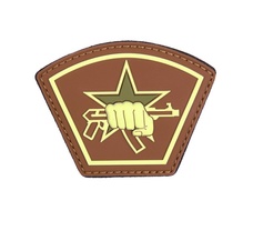 Nášivka Spetsnaz pěst PVC hnědá