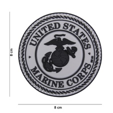 Nášivka US Marine Corps PVC šedá