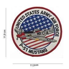 Nášivka US army AIR FORCE P-51 MUSTANG