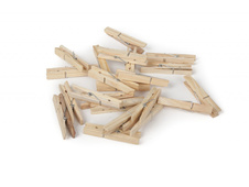 Kolíčky 20 ks; 7,5x1,7 cm; dřevo