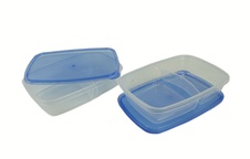 Dóza dělená 2 ks; 23x16x5,5 cm; 1 l; plast; mix barev