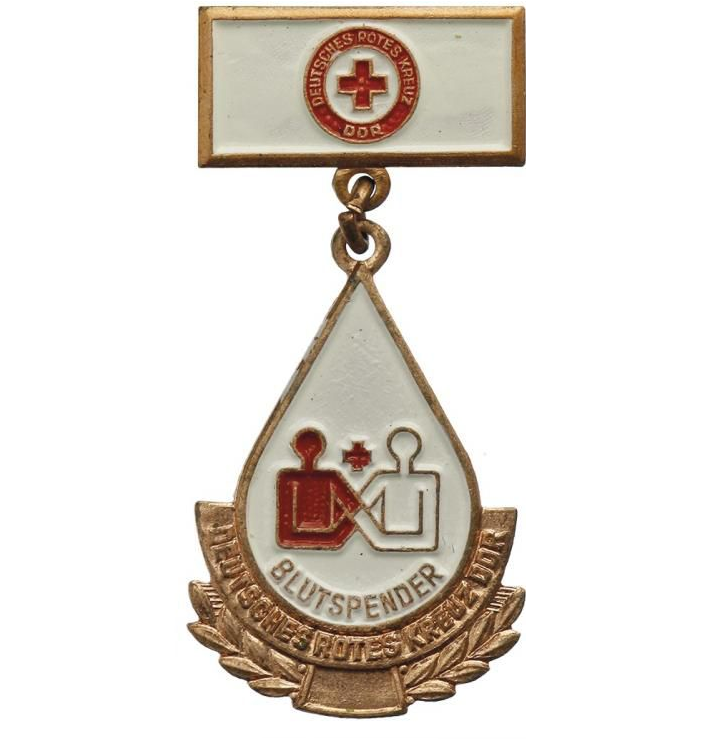 Odznak bronzový dárcovství krve NDR