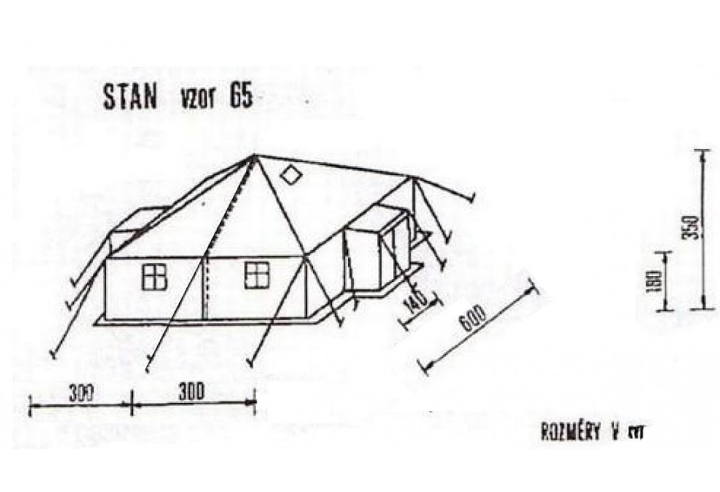 Stan S 65 hangár 6 x 6 m - IV. Kategorie