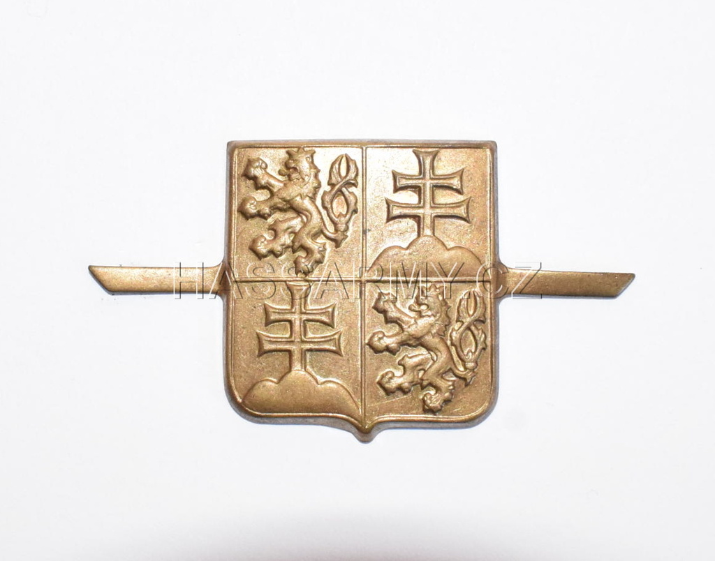 Odznak Československá armáda ČSFR mořený, použitý