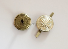 Knoflík stejnokroj. stříbřitý zapich. 15mm 