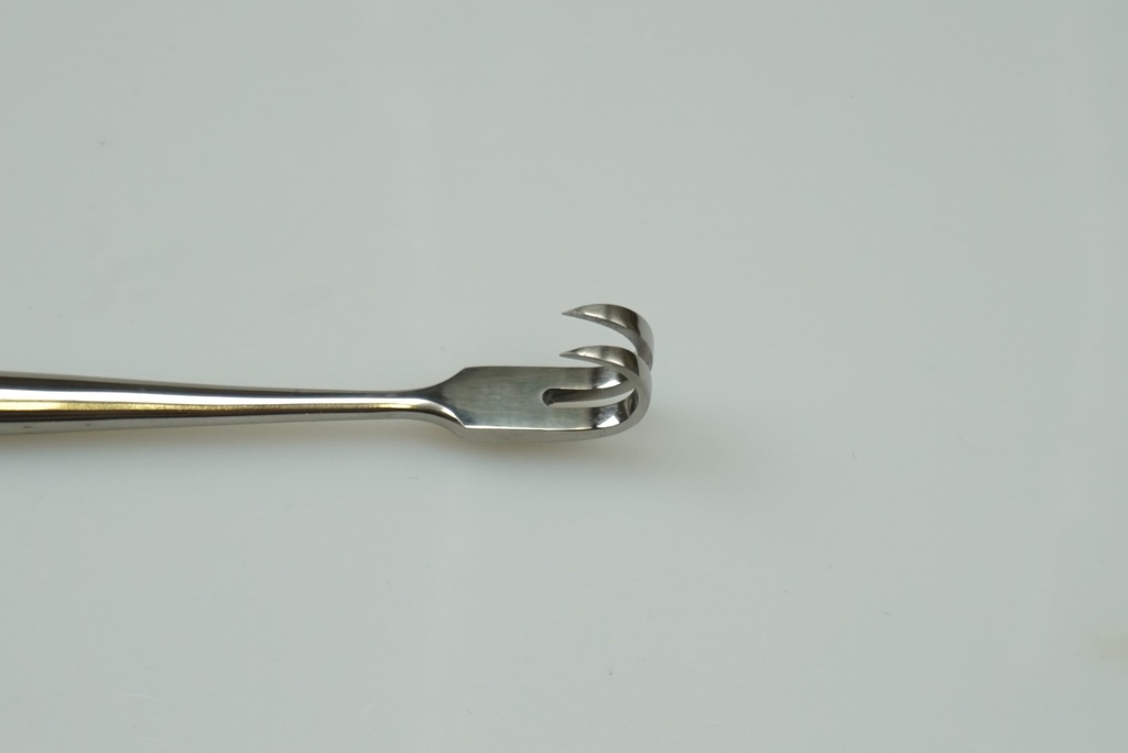 Hák na rány ostrý dvojzubý/Volkmann/