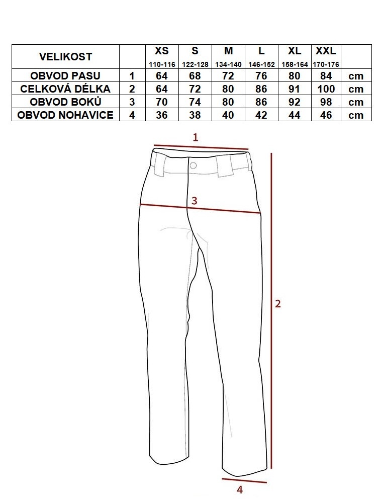 Kalhoty US BDU dět. FLECKTARN