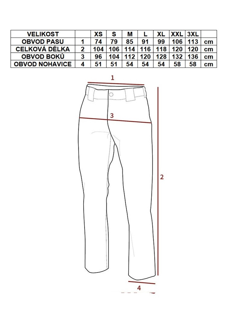 Kalhoty CARGOHOSE COMBAT CAMO