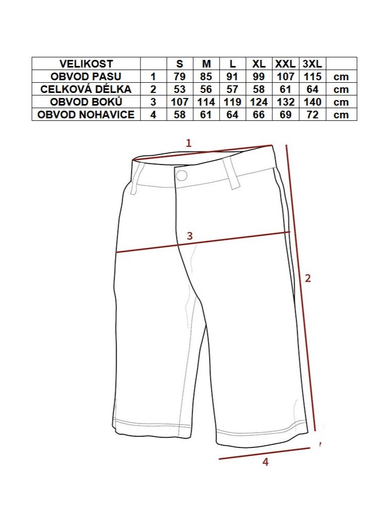 Kraťasy US střih BDU M 95