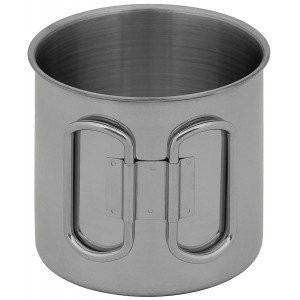 Hrnek nerez se skl. uchem 450 ml