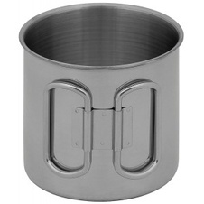 Hrnek nerez se skl. uchem 450 ml