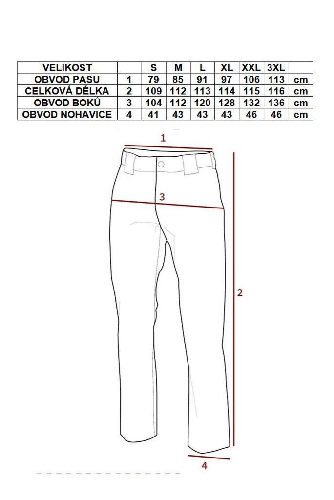 Kalhoty US BDU BW TROPENTARN 