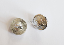 Knoflík malý stříbřitý 15mm 