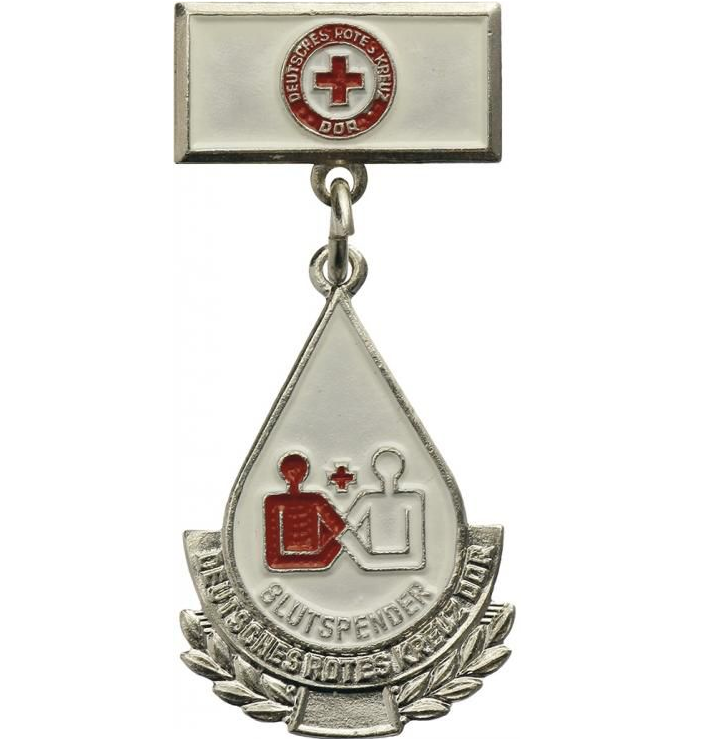 Odznak stříbrný dárcovství krve NDR