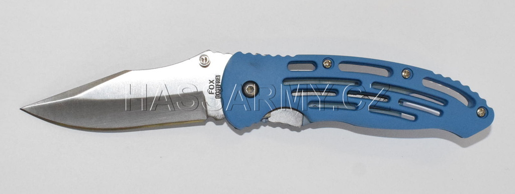 Nůž zavírací "jednoručka" s klipem MODRÝ