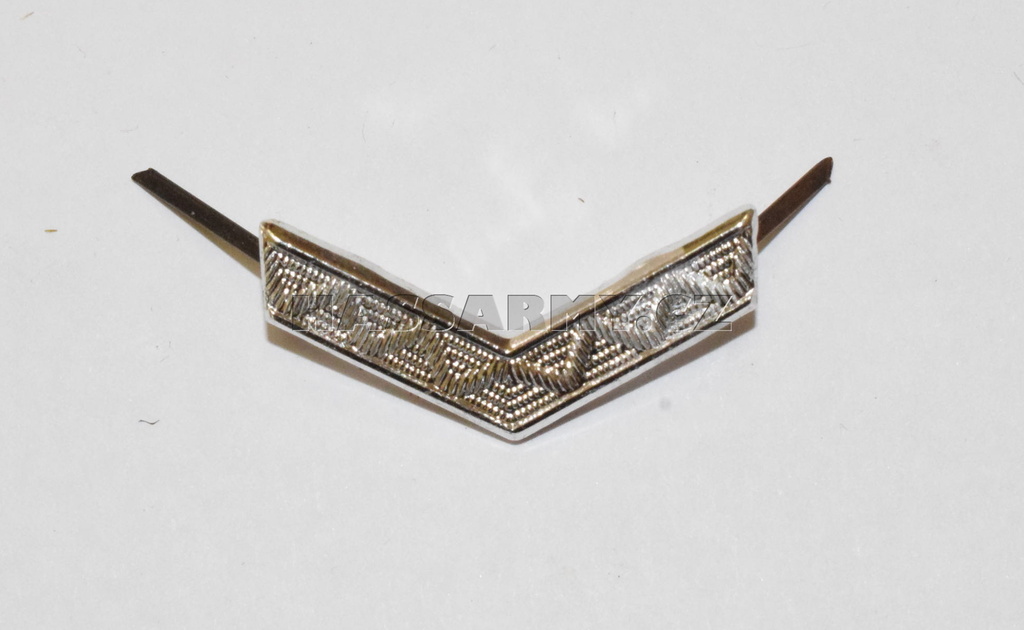 Odznak kolejnice stříbrná malá do V